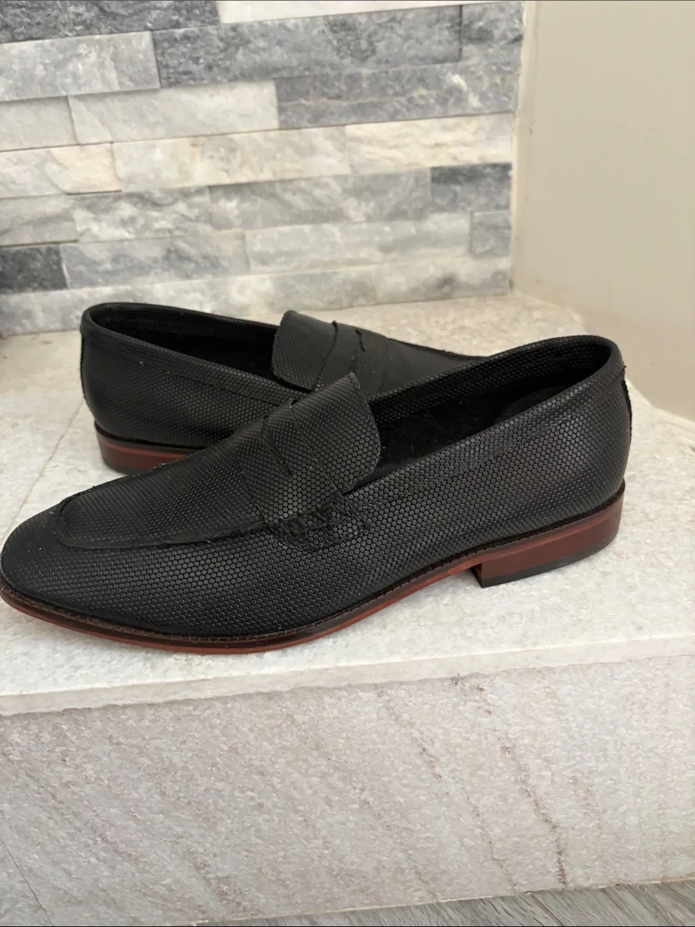 Steve Madden men's Ancher Penny leather Loafers new no box size 8.5